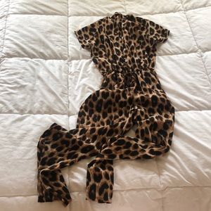 Cheetah Print Romper